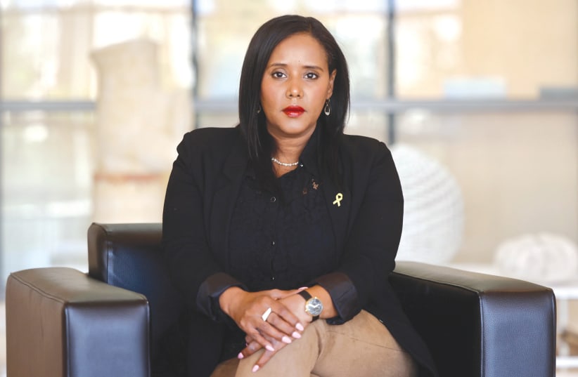  NATIONAL UNITY MK  Pnina Tameno-Shete says party leaders Benny Gantz and Gadi Eisenkot are gentlemen: ‘This nation must believe that it is worthy of such leaders.’ (photo credit: MARC ISRAEL SELLEM)
