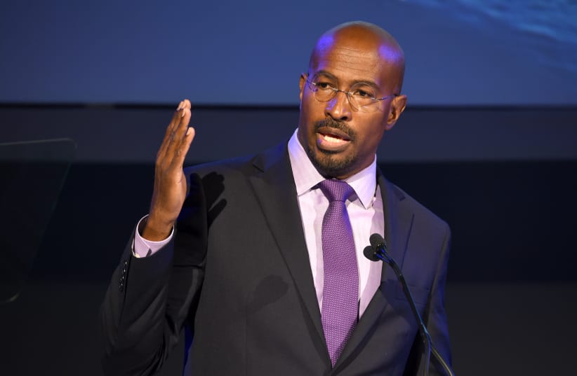  The Dream Corps President & Co-Founder and CNN Host Van Jones speaks onstage at the EMA IMPACT Summit at Montage Beverly Hills on May 21, 2018 in Beverly Hills, California. (photo credit: Michael Kovac/Getty Images for Environmental Media Association)