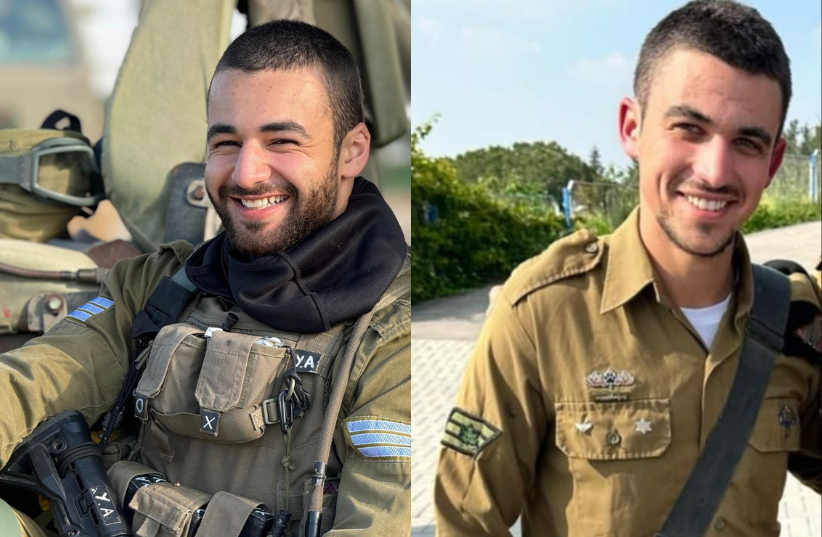  Soldados de las FDI Sargento primero Yair Avitan (izquierda) y Sargento de primera clase (res.) Yakir Shmuel Tatelbaum (derecha) (photo credit: IDF SPOKESPERSON UNIT)