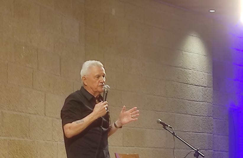  John Irving speaking at an event at Mishkenot Shana'anim on Wednesday in Jerusalem.  (photo credit: HANNAH BROWN)