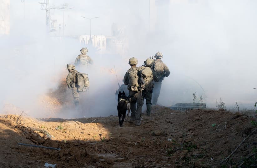  IDF soldiers operate in the Gaza Strip on August 26, 2024 (photo credit: IDF SPOKESPERSON'S UNIT)