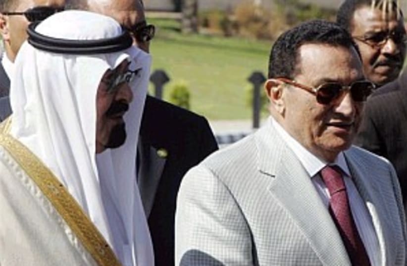 mubarak and saudi king 2 (photo credit: AP)