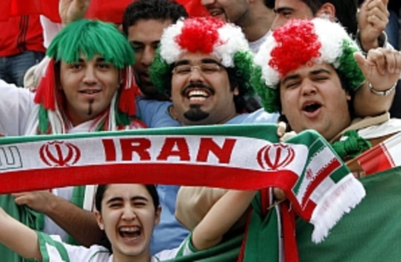 iran soccer fans 298 (photo credit: AP)