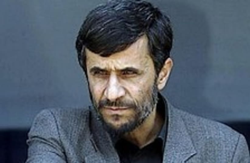 Ahmadinejad badass2  298 (photo credit: AP)