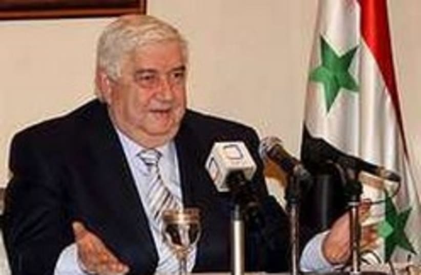 Syrian Foreign Minister Walid Moallem (photo credit: AP)