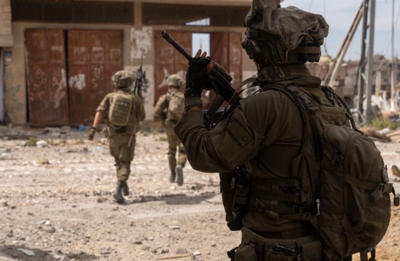 IDF troops operate in the Gaza Strip. May 9, 2025. (photo credit: IDF SPOKESPERSON'S UNIT)