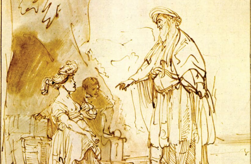  ‘BOAZ AND RUTH’ by Rembrandt, circa 1637-40. Through acts of kindness, dedication, and determination, Ruth becomes the worthy great-grandmother of King David.  (photo credit: Wikimedia Commons)