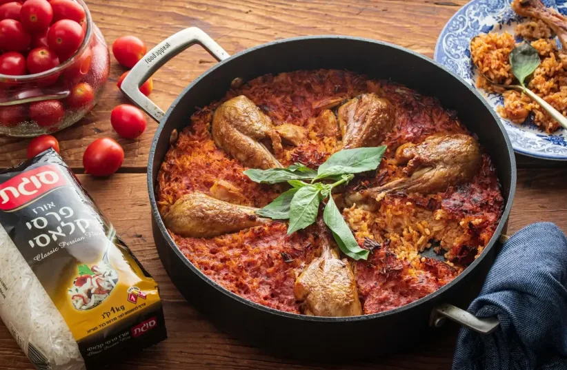  Chicken and red rice in one pot (photo credit: NIMROD SAUNDERS, Sugat)