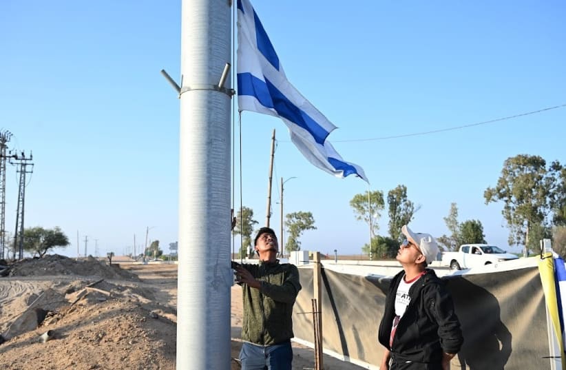  Residents of Eshkol Regional Council honor hostages still held by Hamas in the Gaza Strip. (photo credit: ESHKOL REGIONAL COUNCIL)