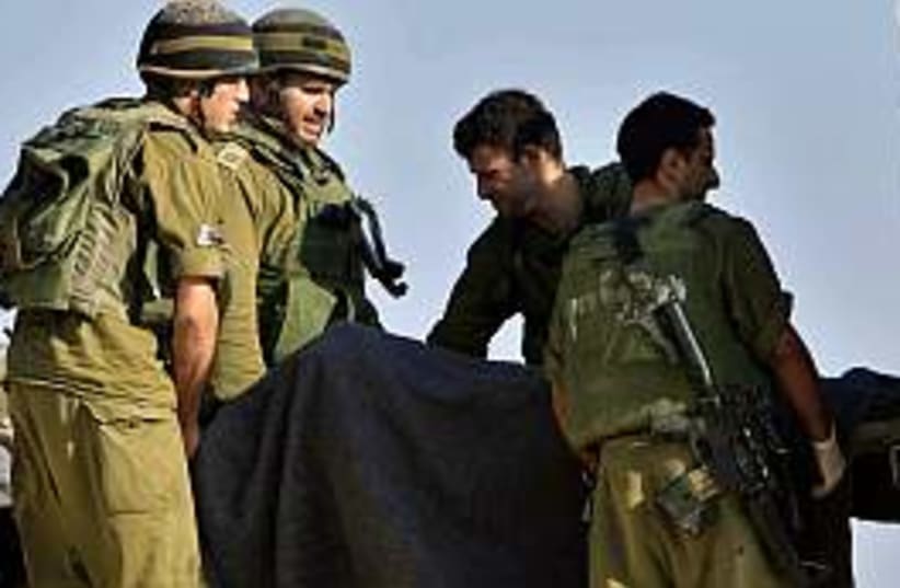 soldiers kerem shalom (photo credit: AP [file])
