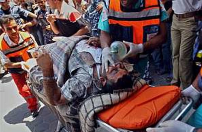 Gaza wounded 298.88 (photo credit: AP)