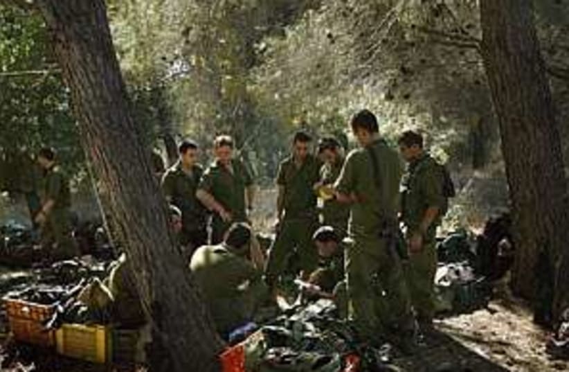 idf troops forest 298 88 (photo credit: AP)