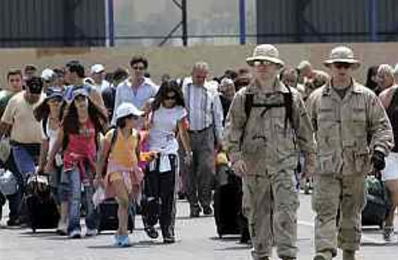 lebanon evacuation 298 (photo credit: AP)
