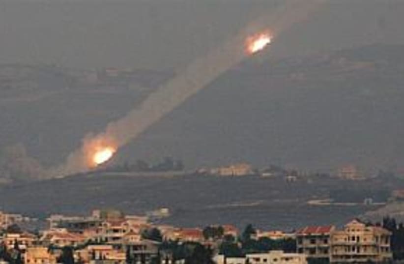 rockets from Lebanon 298 (photo credit: Associated Press)