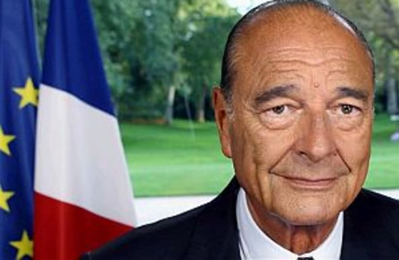 chirac speaking 298.88 (photo credit: AP)