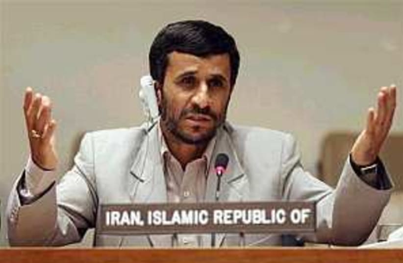 Ahmadinejad at UN 298.88 (photo credit: AP [file])