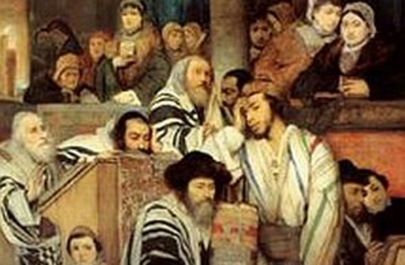 Yom Kippur painting (photo credit: Maurycy Gottlieb)