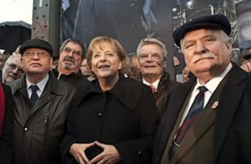 Merkel Gorbachev Walesa berlin 248 88 (photo credit: )