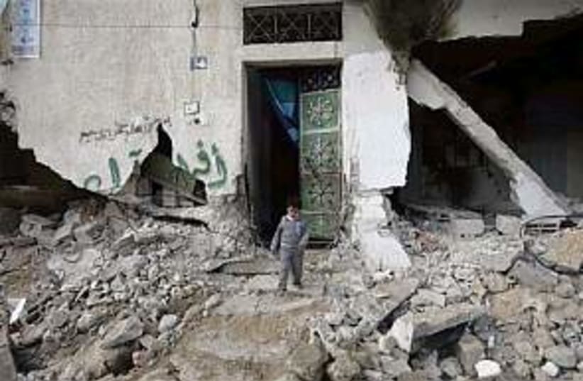 house razed gaza 298 ap (photo credit: AP)