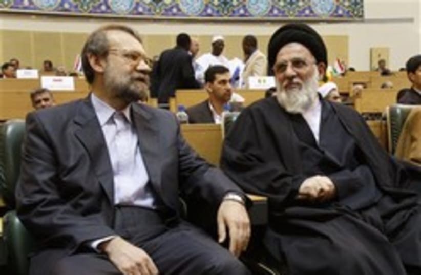 Iranian parliament speaker Ali Larijani  (photo credit: AP)