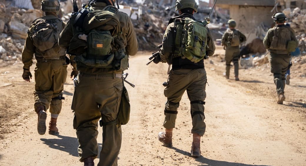  Israeli soldiers operate in the Gaza Strip, February 9, 2024 (photo credit: IDF SPOKESPERSON'S UNIT)