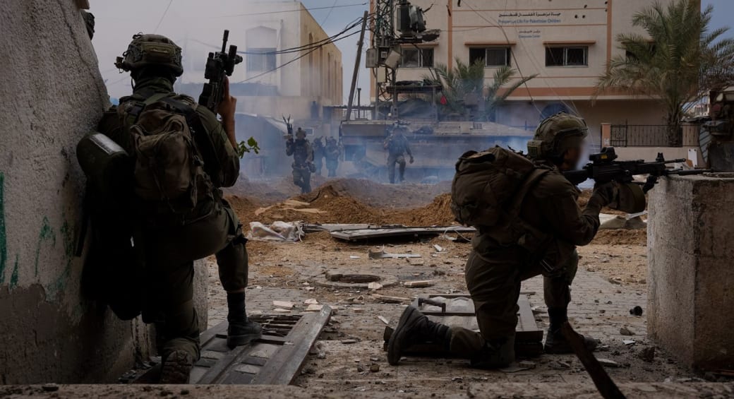  Israeli soldiers operate in the Gaza Strip, February 11, 2024 (photo credit: IDF SPOKESPERSON'S UNIT)