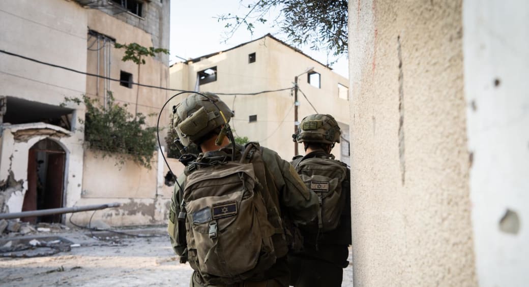 IDF troops operate in Khan Yunis, Gaza. March 1, 2024. (photo credit: IDF SPOKESPERSON'S UNIT)
