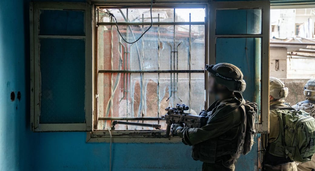 IDF troops operate in the Gaza Strip, March 6, 2024 (photo credit: IDF SPOKESPERSON'S UNIT)