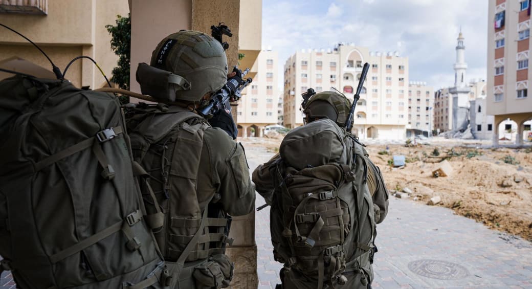  IDF troops operate in Gaza. March 10, 2024. (photo credit: IDF SPOKESPERSON'S UNIT)