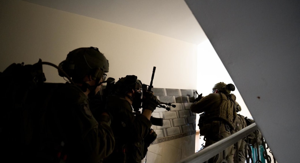  IDF troops operate in central Gaza. March 11, 2024. (photo credit: IDF SPOKESPERSON'S UNIT)