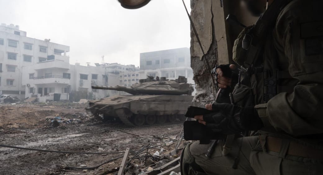  IDF troops operate in the Gaza Strip. March 26, 2024. (photo credit: IDF SPOKESPERSON'S UNIT)