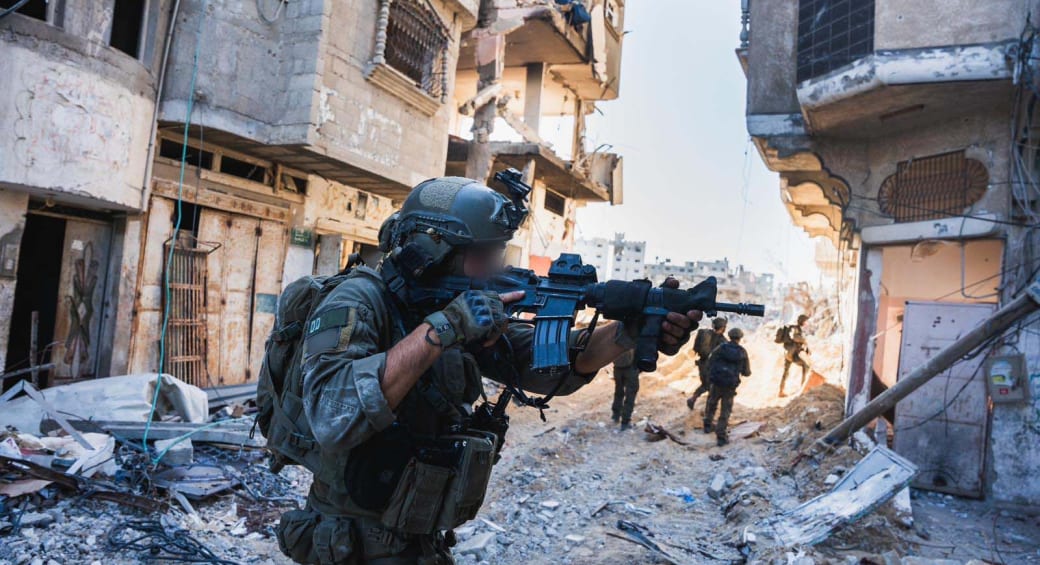  IDF soldiers operate in the Gaza Strip, March 28, 2024. (photo credit: IDF SPOKESPERSON'S UNIT)