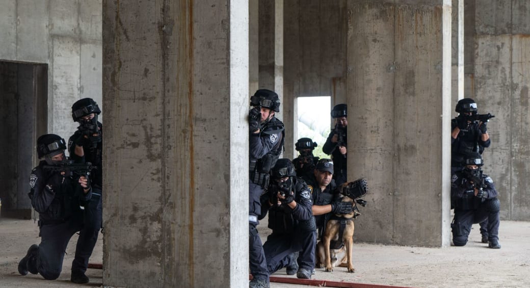  Security forces conduct a joint exercise to prepare against aggression against Israel's northern border (photo credit: IDF SPOKESPERSON'S UNIT)