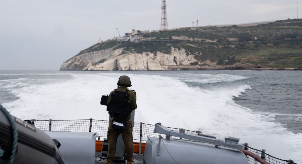  Israeli naval forces conduct an exercise to prepare for escalation on the northern border. April 9, 2024. (photo credit: IDF SPOKESPERSON'S UNIT)