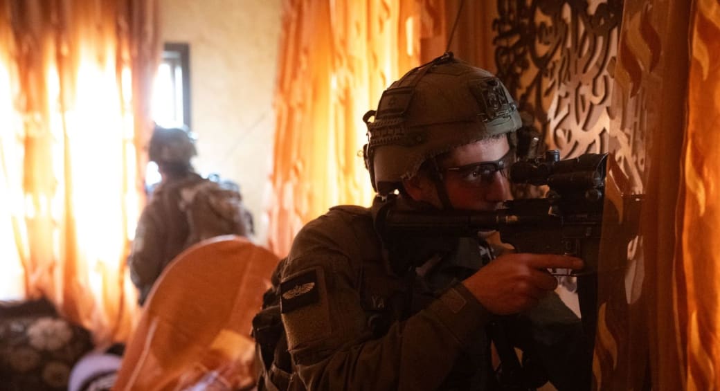  IDF troops operate in the West Bank. April 21, 2024. (photo credit: IDF SPOKESPERSON'S UNIT)