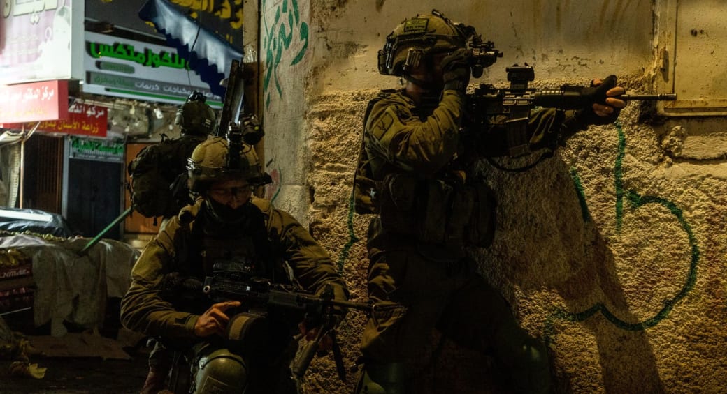 IDF troops operate in the West Bank. April 22, 2024. (photo credit: IDF SPOKESPERSON'S UNIT)