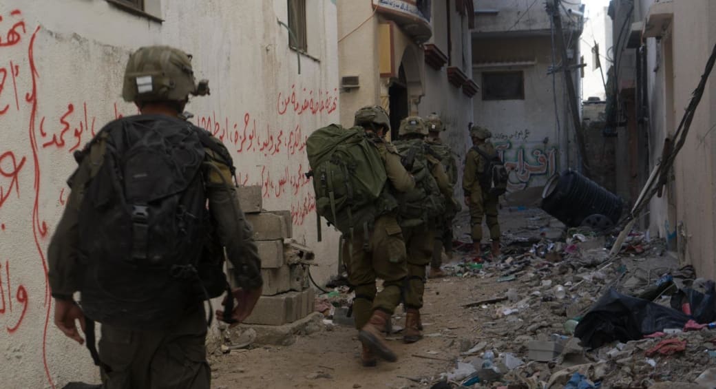  IDF troops operate in Zeitun, in the Gaza Strip. May 11, 2024. (photo credit: IDF SPOKESPERSON'S UNIT)