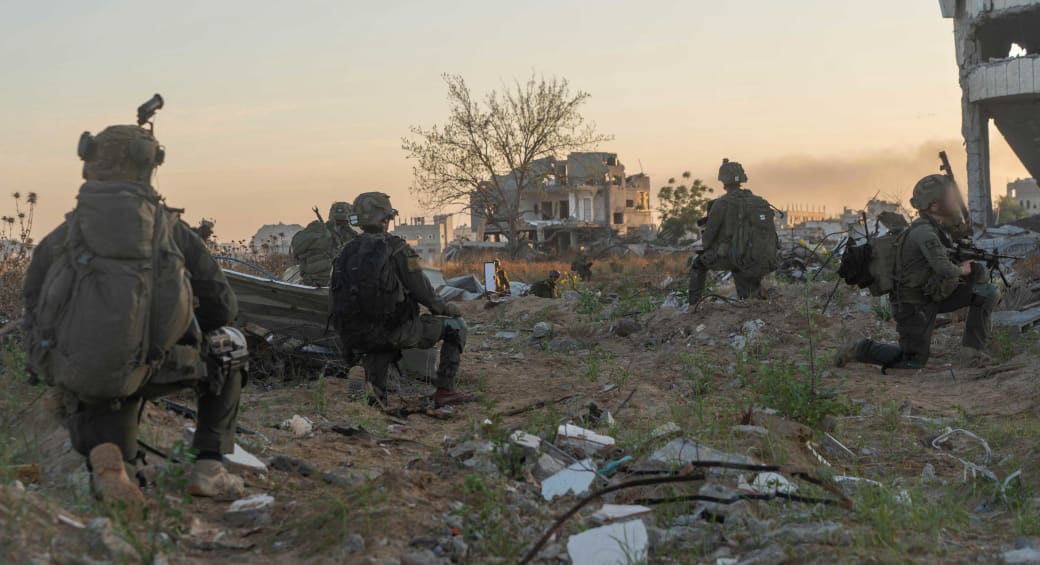  IDF troops in the Gaza Strip on May 18, 2024 (photo credit: IDF SPOKESPERSON'S UNIT)