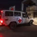  Red Cross vehicle carrying hostages abducted by Hamas during the October 7 attack on Israel, arrives at Rafah border, amid a hostages-prisoners swap deal between Hamas and Israel, in southern Gaza Strip, November 28, 2023.