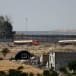  UN-flagged fuel trucks move towards border crossing, amid the ongoing Israeli-Palestinian conflict, in Rafah in the southern Gaza Strip, October 16, 2023.