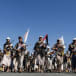  Newly recruited fighters who joined a Houthi military force intended to be sent to fight in support of the Palestinians in the Gaza Strip, march during a parade in Sanaa, Yemen December 2, 2023.