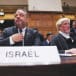ISRAEL FOREIGN MINISTRY legal adviser Tal Becker and British barrister Malcolm Shaw KC, who appeared on behalf of Israel, attend the International Court of Justice hearing, in The Hague on Friday.