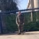  A man identified as US Air Force soldier Aaron Bushnell, 25, moments before setting himself on fire in front of the Israeli embassy in Washington, DC.