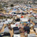  A general view of a tent camp sheltering displaced Palestinians, who fled their homes due to Israeli strikes, amid the ongoing conflict between Israel and the Palestinian Islamist group Hamas, in Rafah, southern Gaza Strip, January 3, 2024.