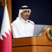  Qatar's Prime Minister and Foreign Minister Mohammed bin Abdulrahman Al Thani makes statements to the media with U.S. Secretary of State Antony Blinken, in Doha, Qatar, October 13, 2023.