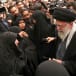  Iran's Supreme Leader, Ayatollah Ali Khamenei, meets with the family of one of the members of the Islamic Revolutionary Guard Corps who were killed in the Israeli airstrike on the Iranian embassy complex in the Syrian capital Damascus, during a funeral ceremony in Tehran, Iran April 4, 2024.