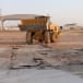  A view of a damaged area, after Iran's mass drone and missile attack, at a location given as Nevatim Airbase, Israel, in this screengrab taken from a handout video released April 14, 2024.