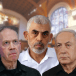  (L-R): Yoav Gallant, Yahya Sinwar, and Benjamin Netanyahu at the International Court of Justice (illustrative)