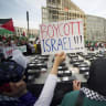 Protesters call for boycott of Israel [file]