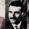 Reproduction of an Israeli stamp being issued to honour the Mossad intelligence agency spy Eli Cohen who was hanged in Damascus
